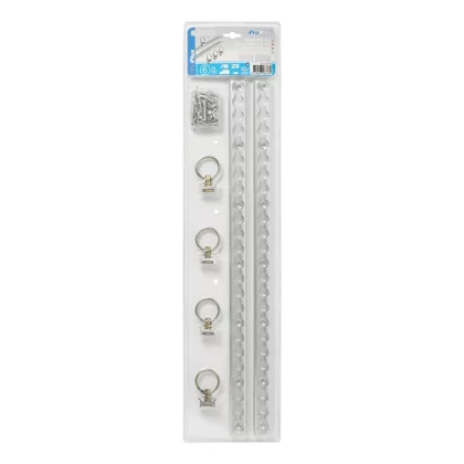 2x PROPLUS ALU Zurrschiene 60cm Mit 4 Ösen & Befestigungsmaterial – Robuste Schienen Zum Sichern Von Ladung