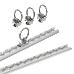 2x Airlineschienen 60cm mit 4x Fitting inkl 14x Schrauben...