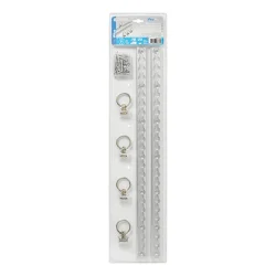 2x Airlineschienen 60cm mit 4x Fitting inkl 14x Schrauben 30 Grad F Max 8,31 kN