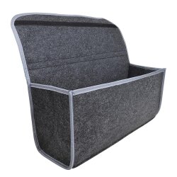 Kofferraumtasche Filz Kofferraum Organizer Grau Rücksitztasche mit Klett Toolbag