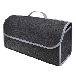 Kofferraumtasche Filz Kofferraum Organizer Grau Rücksitztasche mit Klett Toolbag
