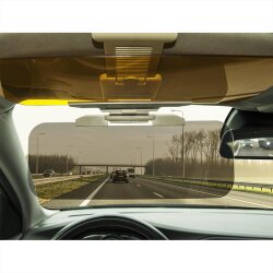 Sonnenblende Verlängerung 320x120x2mm Blendschutz Auto + Nachtsicht Sichtschutz