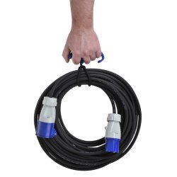 Kabelhalter mit Griff 2er Set für Verlängerungskabel bündeln, Stromkabel bündeln, Schläuche & Seile – wiederverwendbarer Kabelbinder elastisch, zum Kabel aufwickeln