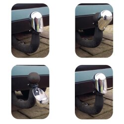 AS Anhängerschutzkappe Kugelkopf Metall PKW Schutzkappe klappbar Kappe Abdeckkappe AS