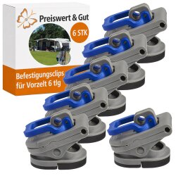 6 STK Befestigung Vorzelt Clips Befestigungsclips...