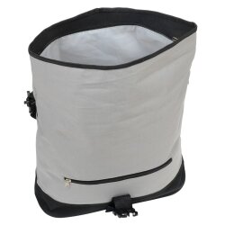 Fahrradtasche Gepäckträger einzeln grau schwarz Gepäckträgertasche Fahrrad Klein 34×14×38 cm 600D Polyester Fahrrad Gepäckträger Tasche Schultertasche abnehmbar Transporttasche Bike Bag