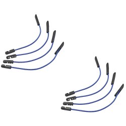 8x Planenspanner blau 280 mm Set von Expanderhaken Spanngummi im Sets 50 Gr