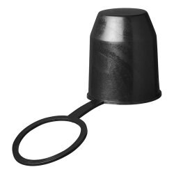 10 Stück Schutzkappe für Anhängerkupplung Abdeckkappen mit Ring Kugelschutzkappe
