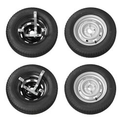 Reserveradhalter Stahl mit 3x Befestigungslöchern, Reserveradhalterung mit Abstand 26,5 cm Inklusive Zubehör