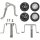 Reserveradhalter Stahl mit 3x Befestigungslöchern, Reserveradhalterung mit Abstand 26,5 cm Inklusive Zubehör