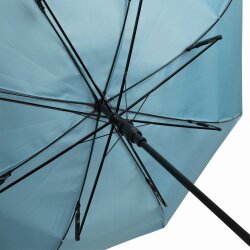 Stockschirm Automatik Groß und Robust, ein stabiler Regenschirm für Herren und Damen mit Metallstock, wetterfester Schirm in Hellblau Ø103 cm