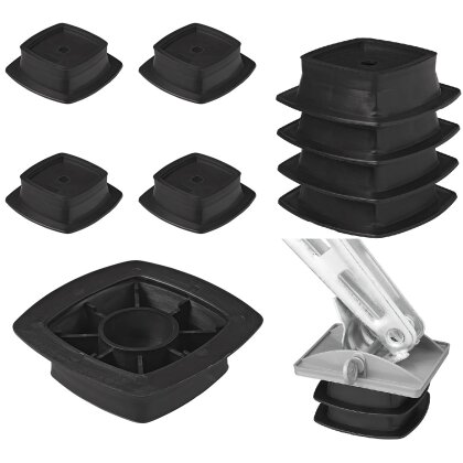 AS 4x Unterlegplatten Stützfuss Stappel Stützplatten Wohnwagen für Stützen Anhänger AS