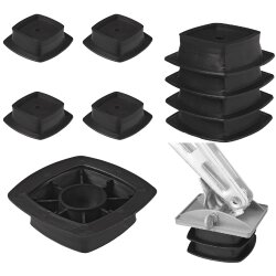 AS 4x Unterlegplatten Stützfuss Stappel Stützplatten Wohnwagen für Stützen Anhänger AS