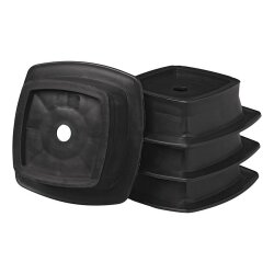 AS 4x Unterlegplatten Stützfuss Stappel Stützplatten Wohnwagen für Stützen Anhänger AS