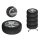 8 x Reifenmarkierer Radmarkierung Reifen-Wechsel Ventilkappen Set Radmerker