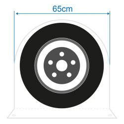 4 x Reifenabdeckung Wohnmobil 14 bis 15 Zoll Radschutzhülle bis 65 cm