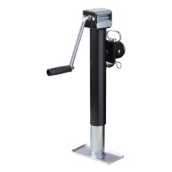 Anhängerstütze 420–680 mm 2 Stück Stahl verzinkt pulverbeschichtet 1000 kg pro Stück Kurbelstütze mit Handkurbel manuell für PKW Anhänger Trailer Stillstand