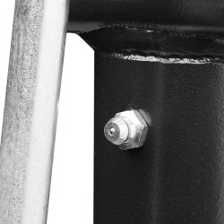 Anhängerstütze 420–680 mm 2 Stück Stahl verzinkt pulverbeschichtet 1000 kg pro Stück Kurbelstütze mit Handkurbel manuell für PKW Anhänger Trailer Stillstand