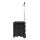 Einkauf Trolley klappbar Klappbox Einkaufwagen Kiste mit Rollen Kunststoff Schwarz faltbar 380x360x300 mm bis 25kg Traglast platzsparend zusammenklappbar Transporthilfe