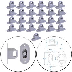 25 STK Planenöse für Anhängerplane B34mm x...