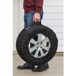 AS 4x Reifenschutzhülle – Reifenhüllen aus Polyester für Sommer- & Winterreifen bis 280 mm Breite, 76 cm Ø – reifenaufbewahrung tasche mit Tragegriff & Schutz vor Schmutz und Feuchtigkeit AS