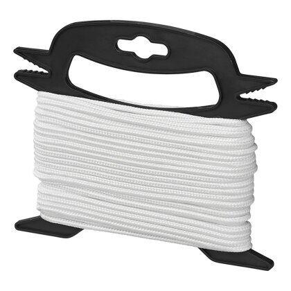 Abspannseil 4 mm × 20 m weiß – Zeltleine, Spannleine und Allzweckleine – robuste Zeltschnur für Camping & Outdoor – reißfest, wetterfest und ideal für Zelt & Vorzelt