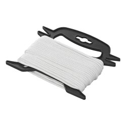 Abspannseil 4 mm × 20 m weiß – Zeltleine, Spannleine und Allzweckleine – robuste Zeltschnur für Camping und Outdoor – reißfest, wetterfest und ideal für Zelt und Vorzelt