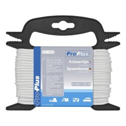 Abspannseil 4 mm × 20 m weiß – Zeltleine, Spannleine und Allzweckleine – robuste Zeltschnur für Camping und Outdoor – reißfest, wetterfest und ideal für Zelt und Vorzelt