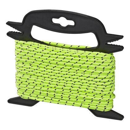 Abspannseil 20M Durchmesser 4 mm fluoreszierend – reflektierende Zeltleine / Spannleine für Camping & Outdoor – wetterfest, reißfest & langlebig – hohe Sichtbarkeit bei Nacht