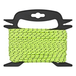Abspannseil 20 m Ø 4 mm fluoreszierend – reflektierende Zeltleine / Spannleine für Camping & Outdoor – wetterfest, reißfest & langlebig – hohe Sichtbarkeit bei Nacht