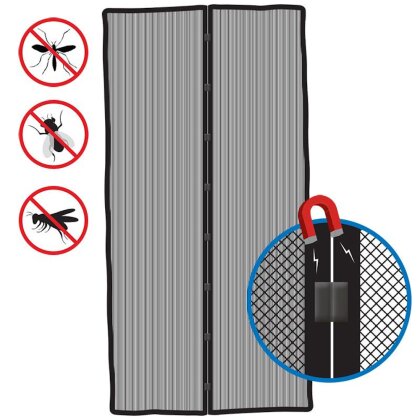 Magnet Insektenschutz Fliegengitter 100x210 Mückenschutz Vorhang Wohnwagen BWI