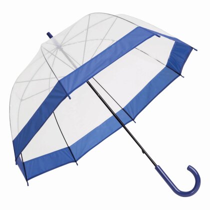 AS Glockenschirm Ø83 cm Stockschirm 322 Gr Schirm Regenschirm Transparent Blau AS