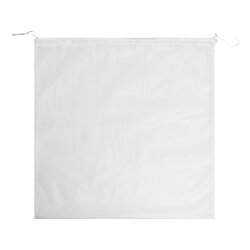 15x Gemüsebeutel Netzbeutel 37 x 37 cm aus Polyester weiß waschbar 30 °C mit Kordelzug atmungsaktiv wiederverwendbar