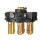 Anhänger Stecker 7-polig auf 13 mit Magnet 12 Volt Schraubkontakte aus Kupfer