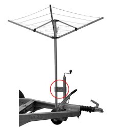 AS Deichselhalterung Camping – Halterung für Wäschespinne & SAT-Antenne – robuste Universal-Halterung für Wohnwagen & Anhänger – einfache Montage, stabil & wetterfest AS