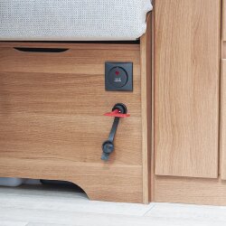 1 x Batterietrennschalter Not-Aus-Schalter – orange, 10 mm Durchmesser, für schnelle Stromabschaltung, zuverlässige Ausführung