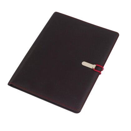 Konferenzmappe A4 Schreibblock Verschlussband Rot Schreibmappe Dokumentenmappe