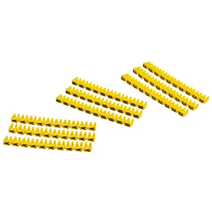 Kabelmarker Ziffern 0-9 Kabelbeschriftung Clip Kabel Buchstaben Ø bis 4mm² 90 Stück BWI