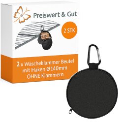 Wäscheklammerbeutel 2er Set Ø140x170 mm mit...