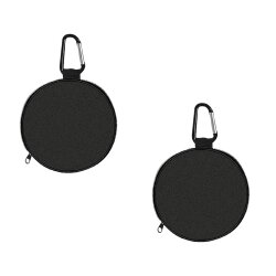 Wäscheklammerbeutel 2er Set Ø140x170 mm mit Reißverschluss und Karabiner strapazierfähiger Klammerbeutel für Wäscheklammern Haushalt Garten und Hund Futterbeutel flexibel und robust