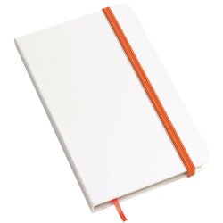Weißes Notizbuch liniert DIN A6 Schule Büro Notizen 80 Seiten Farbwahl BWI