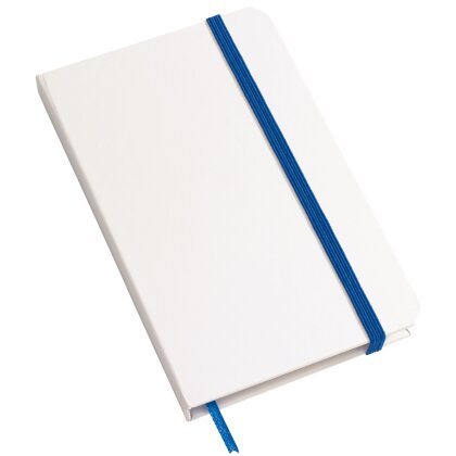 Weißes Notizbuch liniert DIN A6 Schule Büro Notizen 80 Seiten blau/weiß BWI