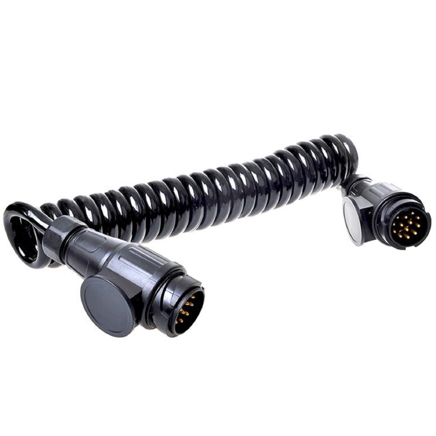 13-poliges Spiralkabel Für Anhänger - 2m Verlängerungskabel Wohnwagen