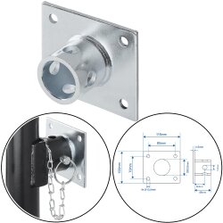 Halter für Abstellstütze Anhänger 115x100...