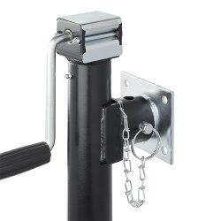 Halter für Abstellstütze Anhänger 115x100 – Chromveredelt, für Stützen mit 1000 kg Tragfähigkeit, Halter für Abstellstütze