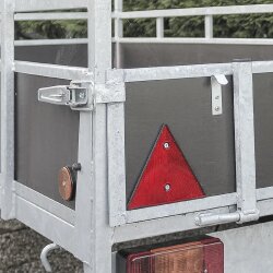 2 x Dreieck Reflektoren E4 | Rückstrahler Katzenaugen für Anhänger | Reflektor für Anhänger, 70 mm Lochabstand – Sichtbarkeit & Sicherheit
