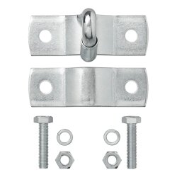 Abreißseil L 1,5m mit Hollandöse mit Feder 12 x 10 x 4 cm aus Verzinktem Stahl für die Anhängerkupplung zur Absturzsicherung Anhänger Zubehör