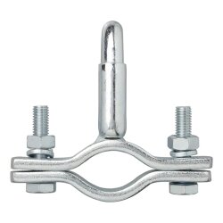 Abreißseil L 1,5m mit Hollandöse mit Feder 12 x 10 x 4 cm aus Verzinktem Stahl für die Anhängerkupplung zur Absturzsicherung Anhänger Zubehör