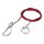 Abreißseil L 1,5m mit Hollandöse mit Feder 12 x 10 x 4 cm aus Verzinktem Stahl für die Anhängerkupplung zur Absturzsicherung Anhänger Zubehör