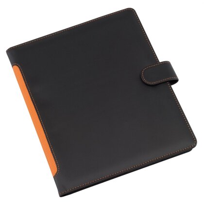Dokumentenmappe Schreibmappe mit Tablethalter Portfoliomappe + Block orange BWI AS